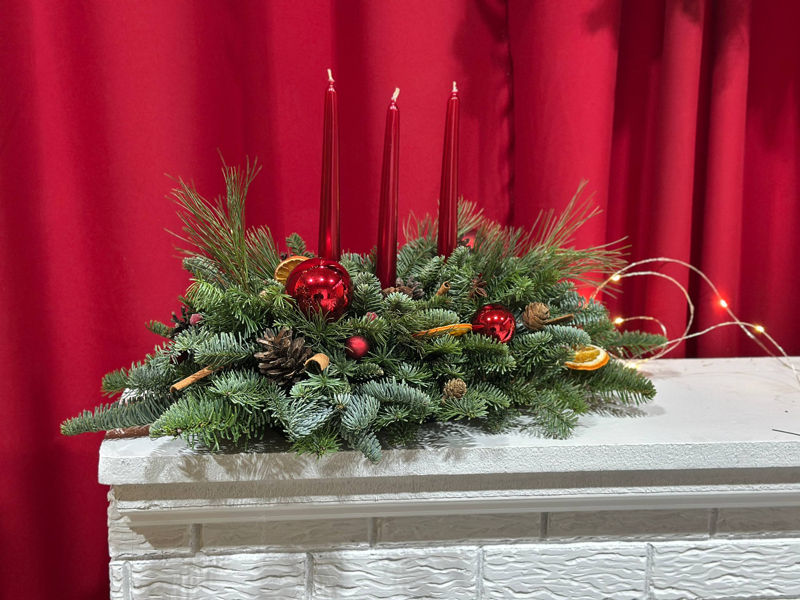 Композиция на стол М красная - Dolinasad.by